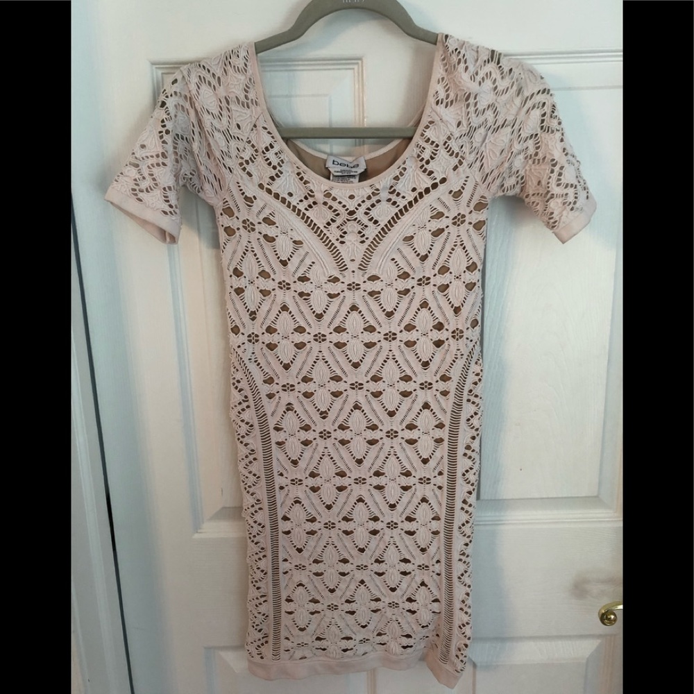 White Bodycon Bebe Dress